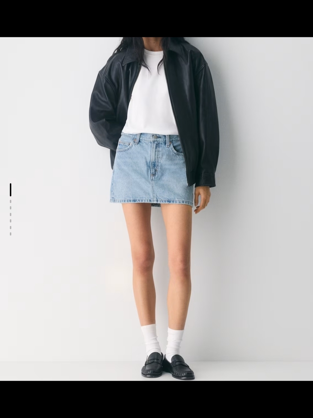 Aritzia DENIM FORUM Denim Mini Skirt